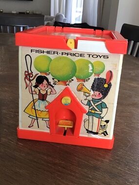 Vintage 1970 Fisher Price Toys Jack in the Box pop up Puppet